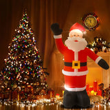 Christmas Decorations: 8Ft Tall Inflatable Santa Claus With 9 Led Lights