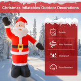 Christmas Decorations: 8Ft Tall Inflatable Santa Claus With 9 Led Lights