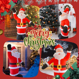 Christmas Decorations: 8Ft Tall Inflatable Santa Claus With 9 Led Lights