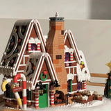 Building Toys: Santa Claus Gingerbread House Building Blocks