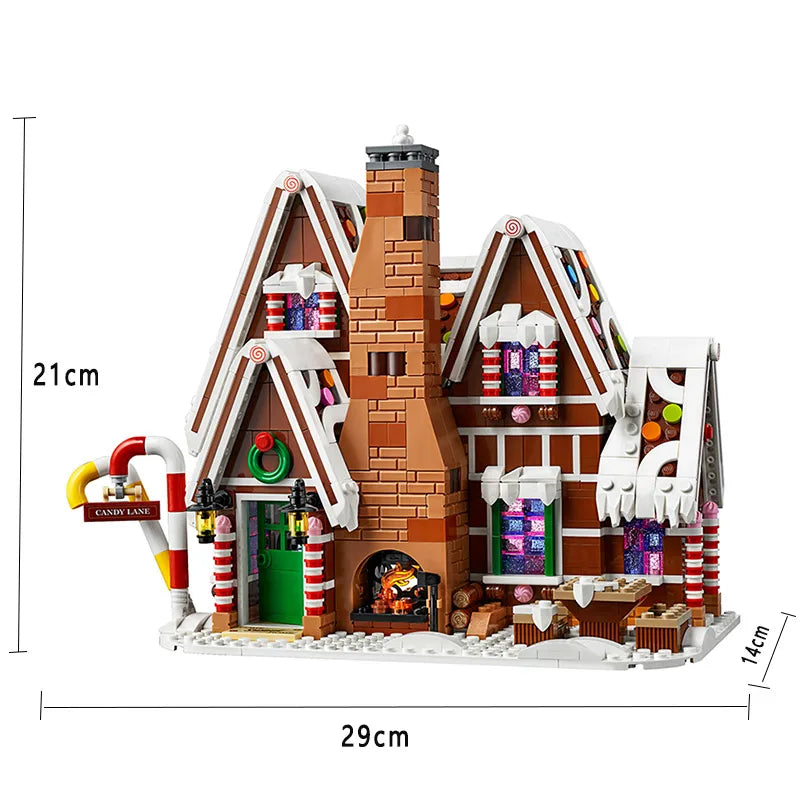 Building Toys: Santa Claus Gingerbread House Building Blocks