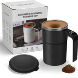 Coffee Machines & Accessories: 380ML Self-Stirring Electric Coffee Mug Black and White Cup