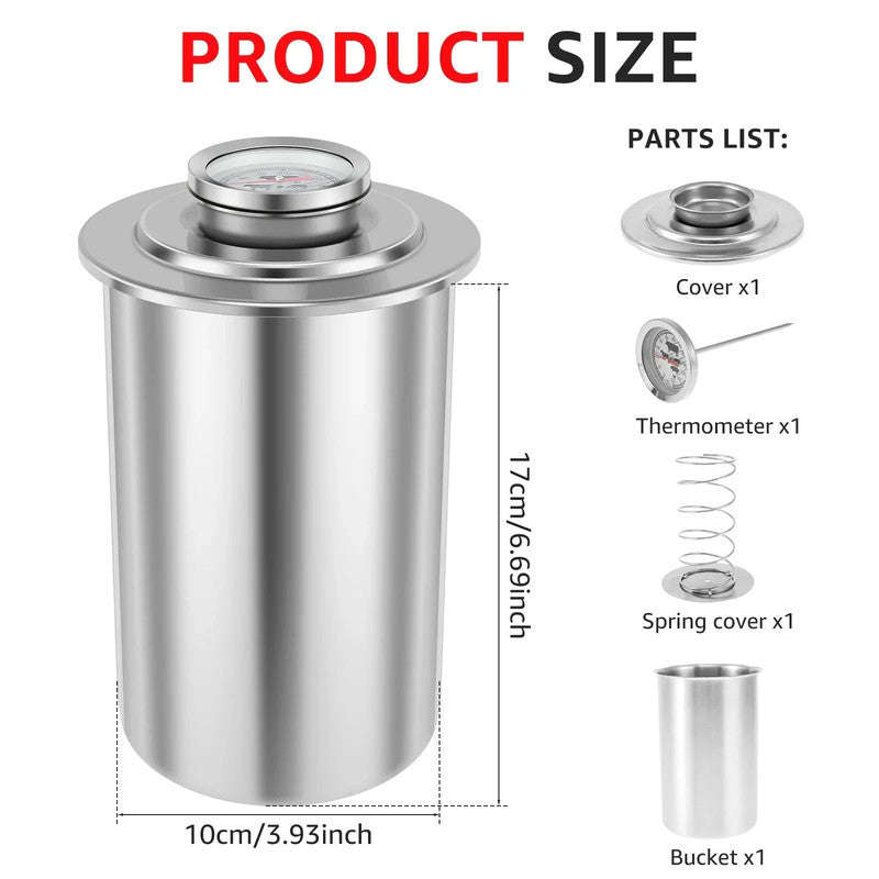 Stainless Steel Ham Maker with Thermometer