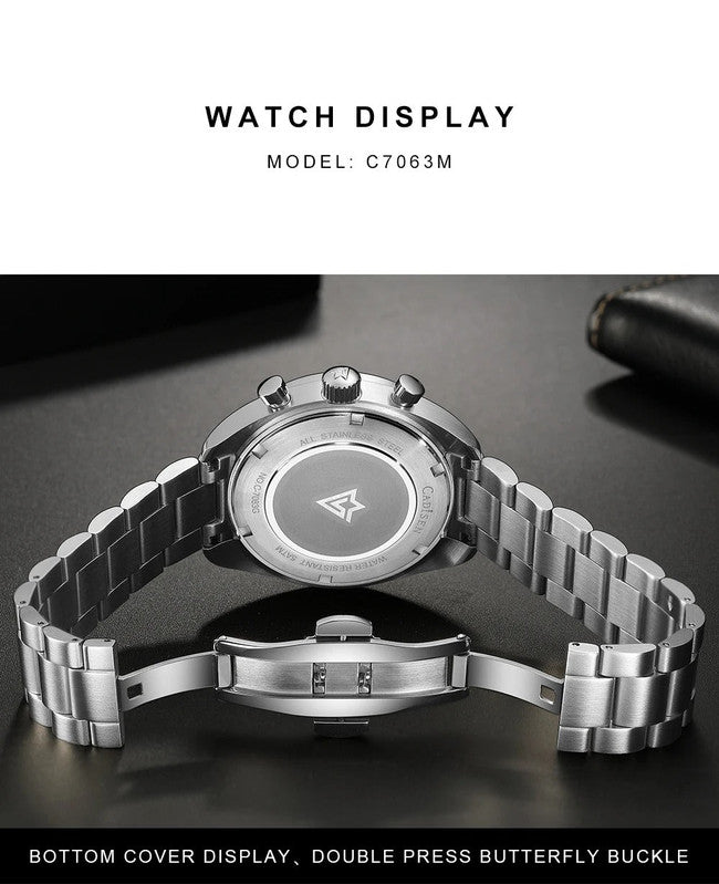 Men's Watches: Mens Quartz Chronograph Business Watch