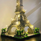 Building Toys: LED Eiffel Tower Micro Mini Building Blocks Set