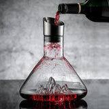 Drinkware: 1500ML Iceberg Crystal Decanter Handmade Lead-Free Glass Wine