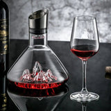 Drinkware: 1500ML Iceberg Crystal Decanter Handmade Lead-Free Glass Wine