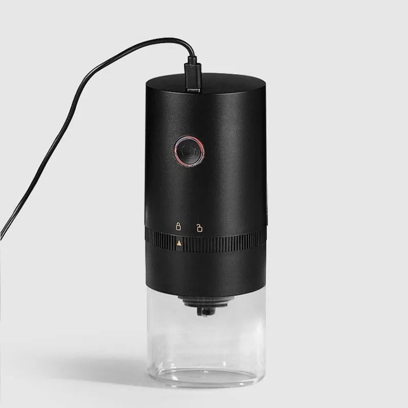 Coffee Machines & Accessories: Portable USB C Rechargeable Coffee Grinder  Mill Black