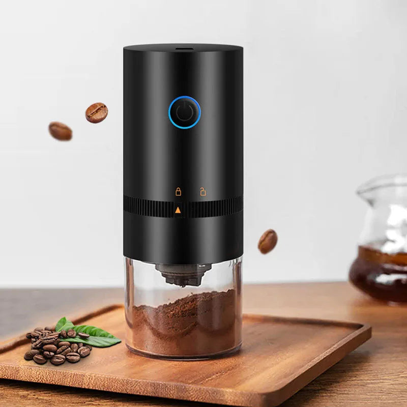 Coffee Machines & Accessories: Portable USB C Rechargeable Coffee Grinder  Mill Black