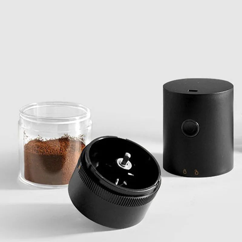 Coffee Machines & Accessories: Portable USB C Rechargeable Coffee Grinder  Mill Black