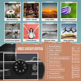 Camera Accessories: 4K Digital Camera for Photography 64MP Vlogging Black