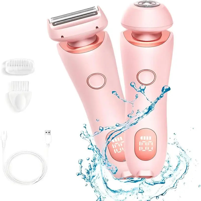 2 in 1 Waterproof Electric Shaver Hair Removal
