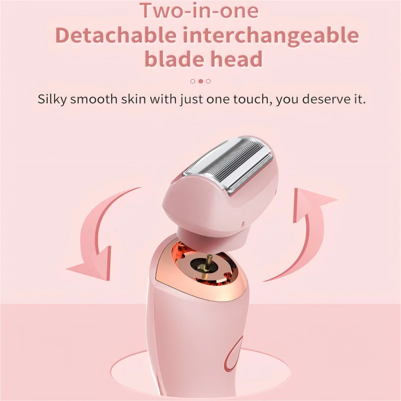 2 in 1 Waterproof Electric Shaver Hair Removal