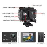Camera Accessories: 4K Action Camera 30M Waterproof Sports Cam Balck