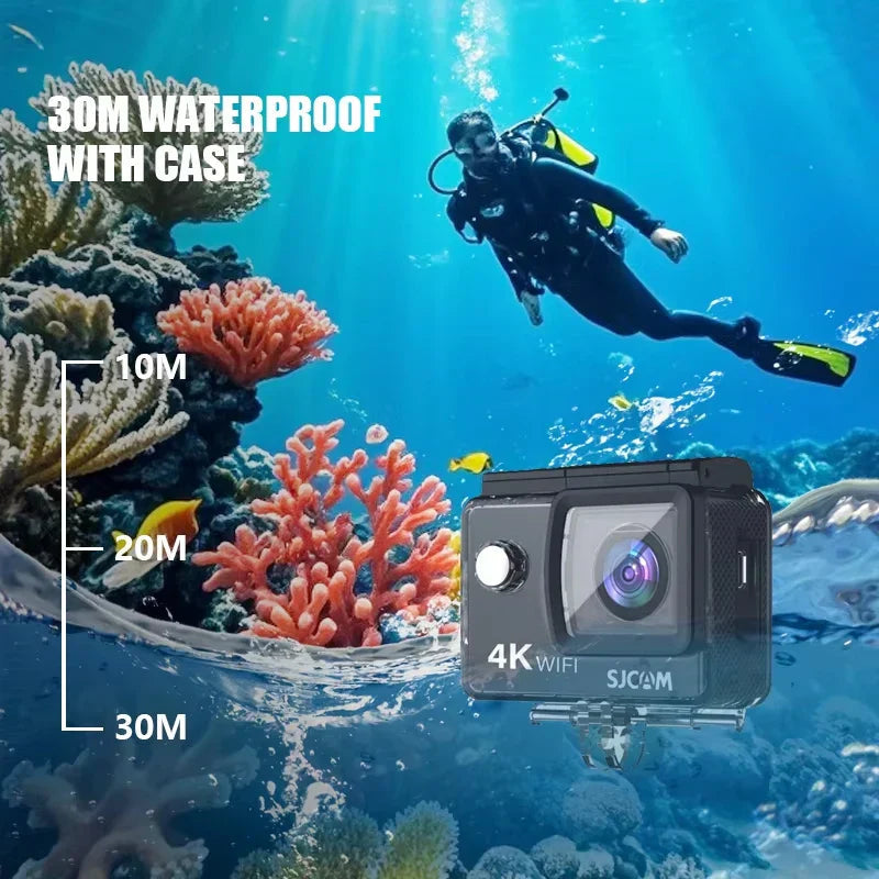 4K Action Camera 30M Waterproof Sports Cam Balck