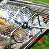 12-Inch Stainless Steel Rolling BBQ Grill Mesh Rotisserie