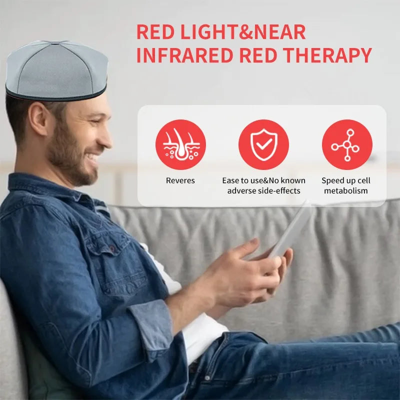 Shaving & Grooming: Hair Growth Cap LED Treatment Helmet Black