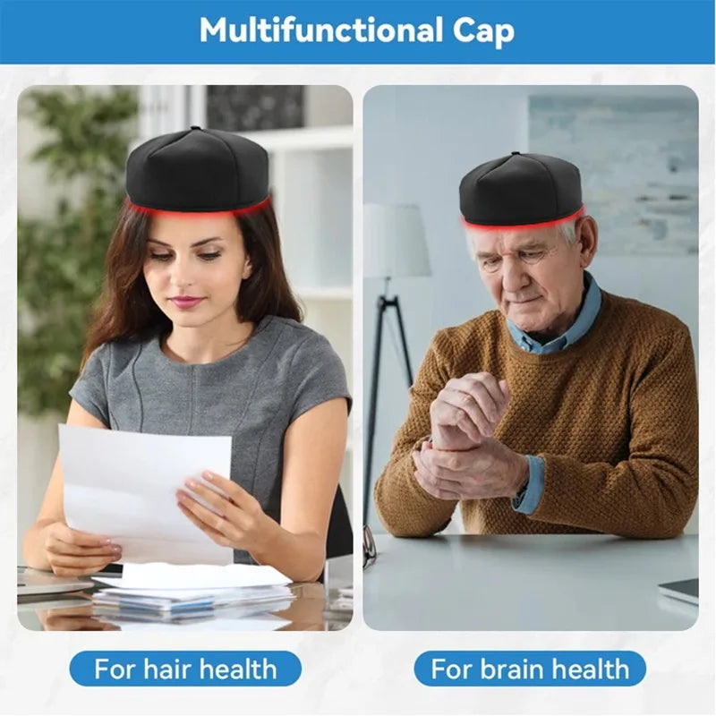 Shaving & Grooming: Hair Growth Cap LED Treatment Helmet Black