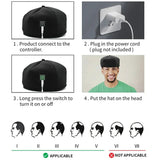 Shaving & Grooming: Hair Growth Cap LED Treatment Helmet Black