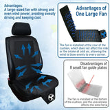 Spacer Car Cooling Seat Cushion-Fan  System Black