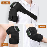 Massagers: Cordless Heating Knee Pad With Massage Function - Black