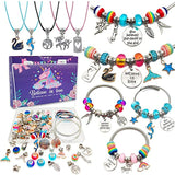 Art & Drawing Toys: Unicorn & Mermaid Charm Bracelet Craft Kit for Girls
