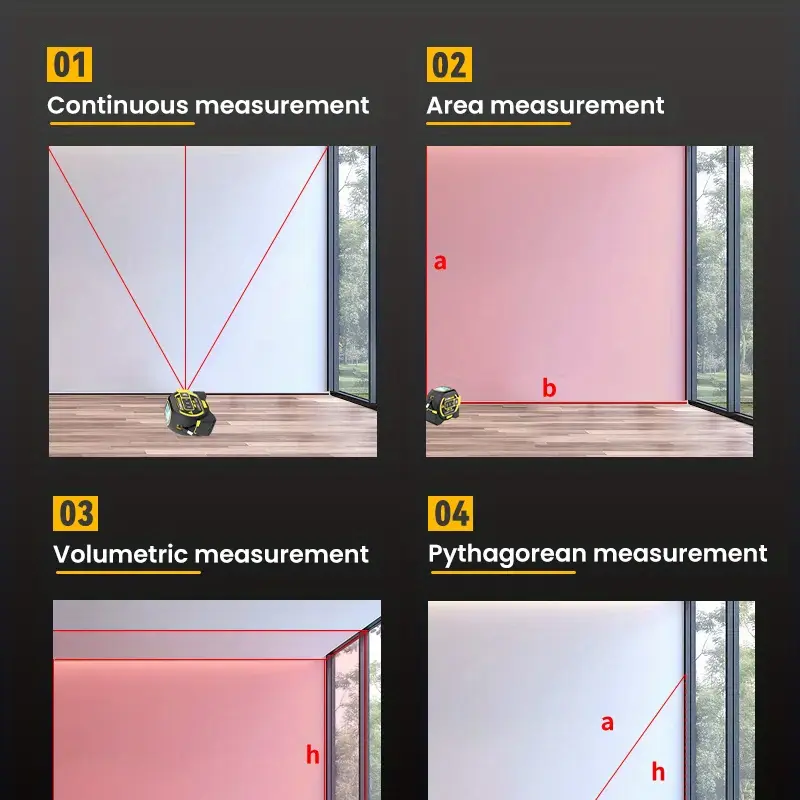 Measuring Tools & Sensors: Laser Rangefinder & Steel Tape Measure