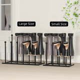Shoe Storage: Black Metal Shoe Rack Organizer for Entryway