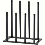 Shoe Storage: Black Metal Shoe Rack Organizer for Entryway