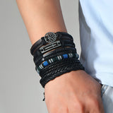 Women's Jewellery: Men's Vintage PU Leather Bracelet Set (36pcs)