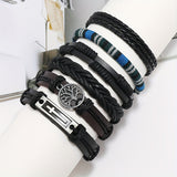 Women's Jewellery: Men's Vintage PU Leather Bracelet Set (36pcs)
