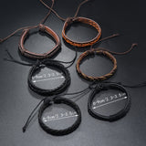 Women's Jewellery: Men's Vintage PU Leather Bracelet Set (36pcs)