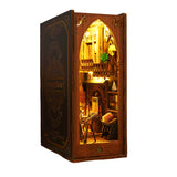 Bookcases & Shelves: 3D Miniature Bookshelf DIY Wooden Bookend Scene