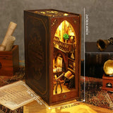 Bookcases & Shelves: 3D Miniature Bookshelf DIY Wooden Bookend Scene