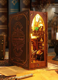 Bookcases & Shelves: 3D Miniature Bookshelf DIY Wooden Bookend Scene