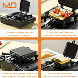 Skillets & Frying Pans: Non-Stick Double-Sided Sandwich & Omelette Maker