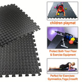 Gym Mats: Interlocking Black EVA Fitness Mats Set (20pcs)