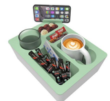 Kitchen Utensils: Silicone Sofa Caddy Tray with Cup & Phone Holder
