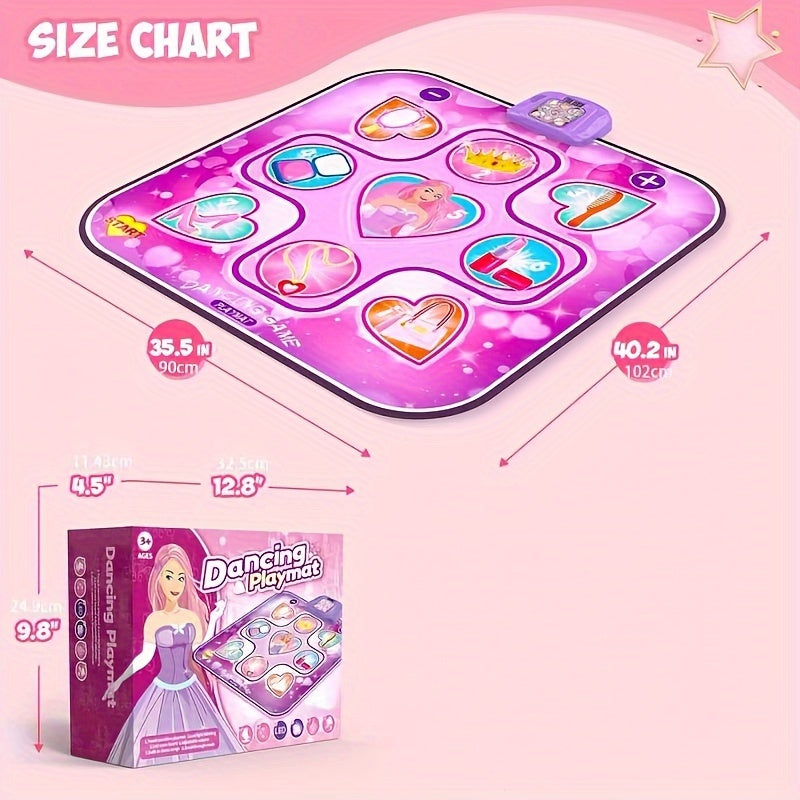 Activity Toys: Kids LED Musical Dance Mat with 6 Game Modes