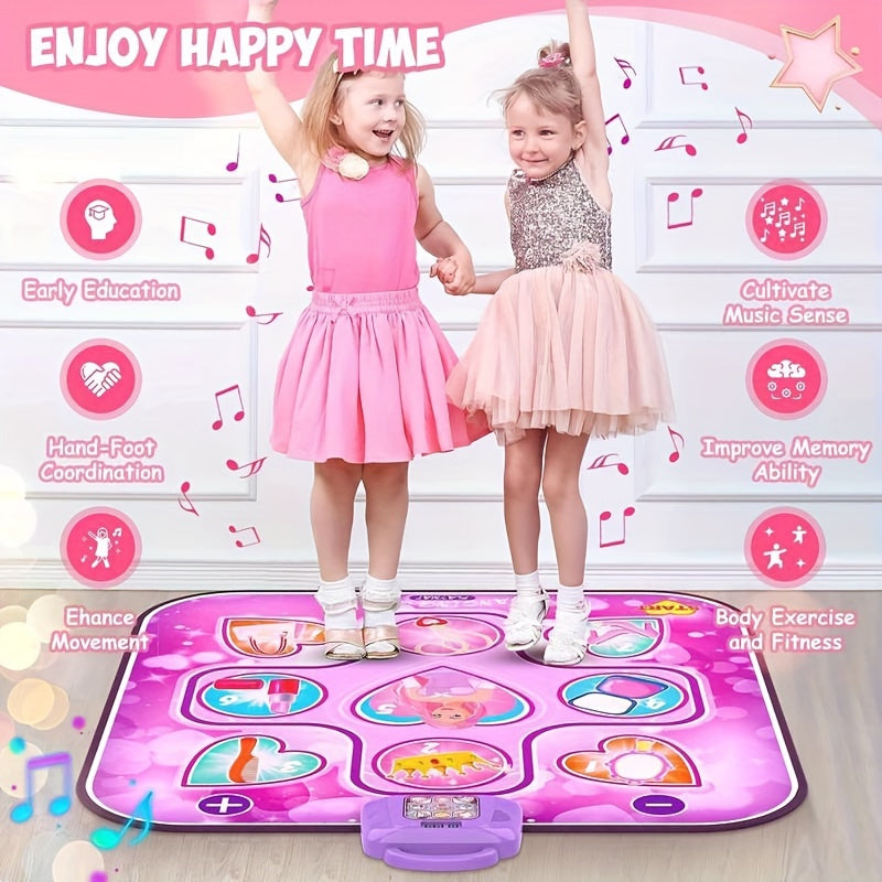 Activity Toys: Kids LED Musical Dance Mat with 6 Game Modes