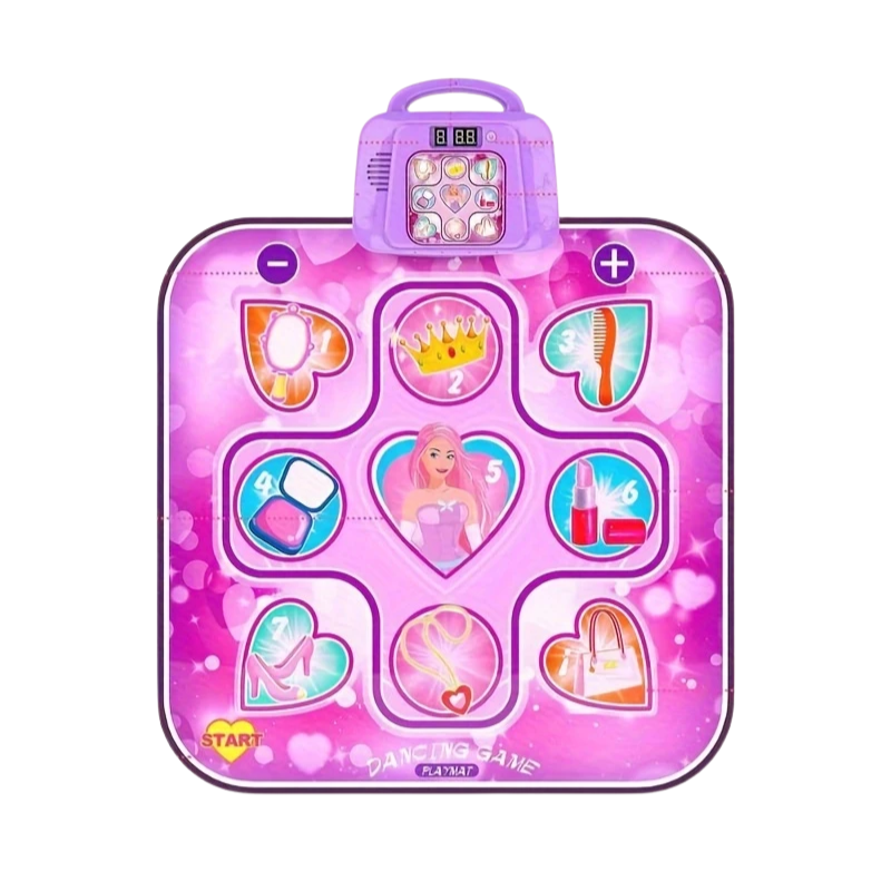 Activity Toys: Kids LED Musical Dance Mat with 6 Game Modes