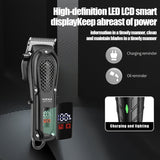 Shaving & Grooming: Men's Electric Hair Clipper with LCD Display