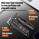 Shaving & Grooming: Men's Electric Hair Clipper with LCD Display