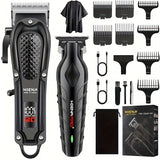 Shaving & Grooming: Men's Electric Hair Clipper with LCD Display