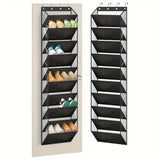 10-Tier Over-the-Door Foldable Shoe Organizer