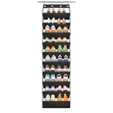 10-Tier Over-the-Door Foldable Shoe Organizer