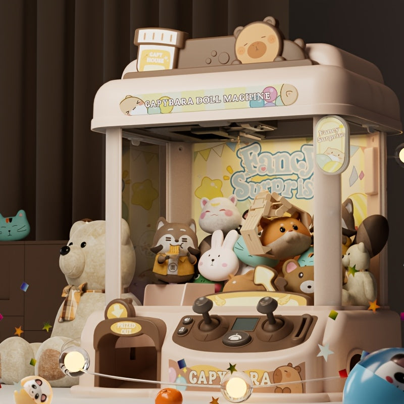 Activity Toys: Capybara Toy Claw Machine with Plush Prizes