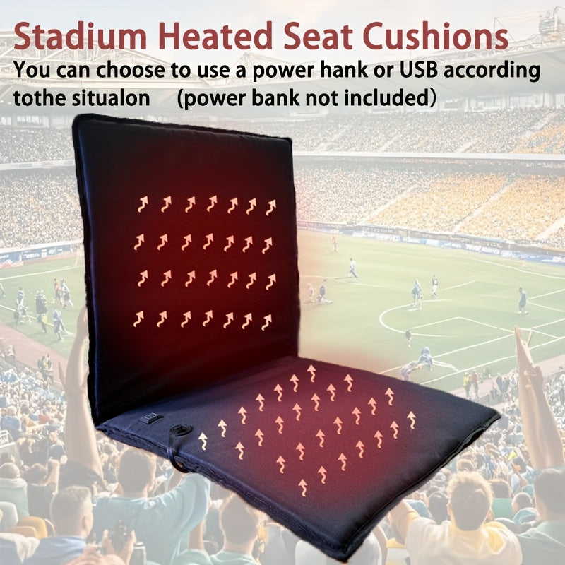 Cushions & Throws: Portable Heated Foldable Seat Cushion with USB Power