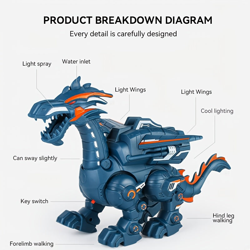 Dolls, Playsets & Toy Figures: Walking Dinosaur Toy with Lights