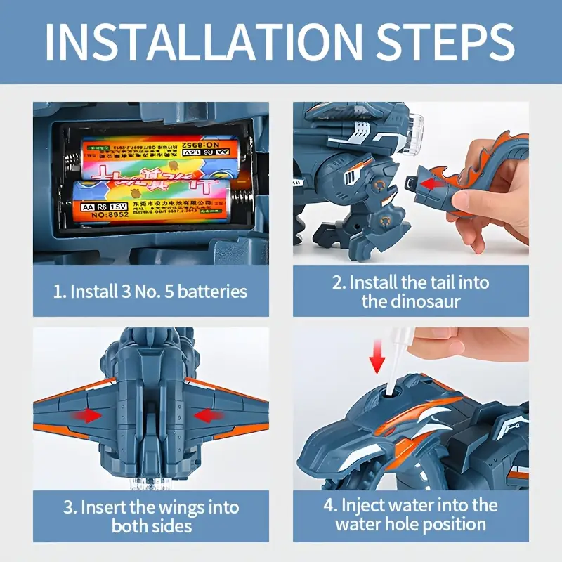 Dolls, Playsets & Toy Figures: Walking Dinosaur Toy with Lights